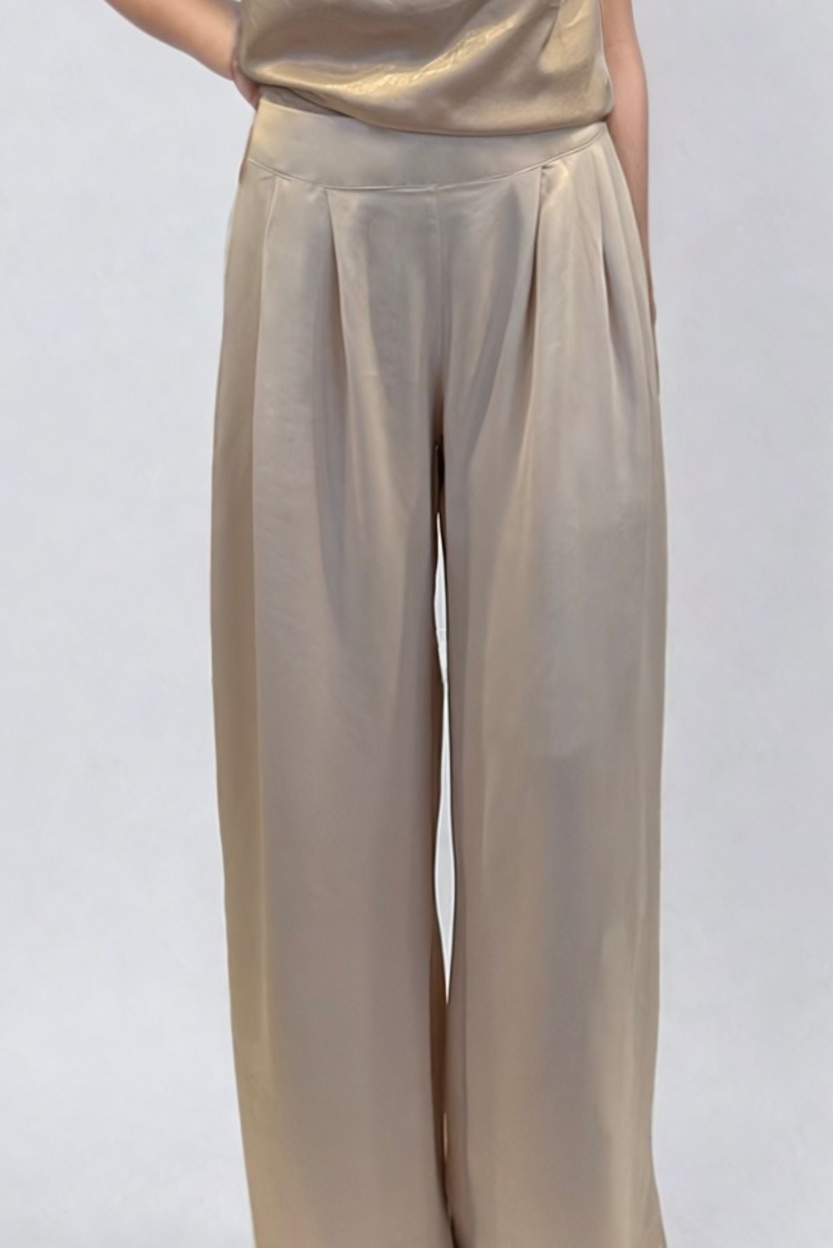 Bamboo Pleated Trousers