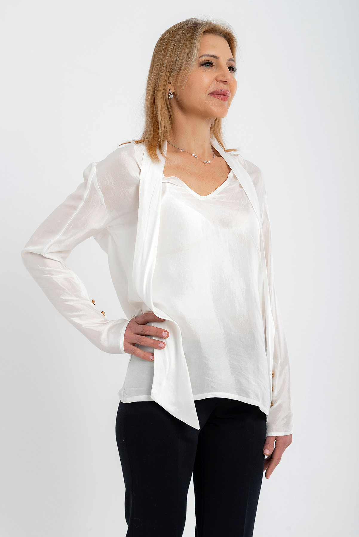 Trio Muse Silk Blouse