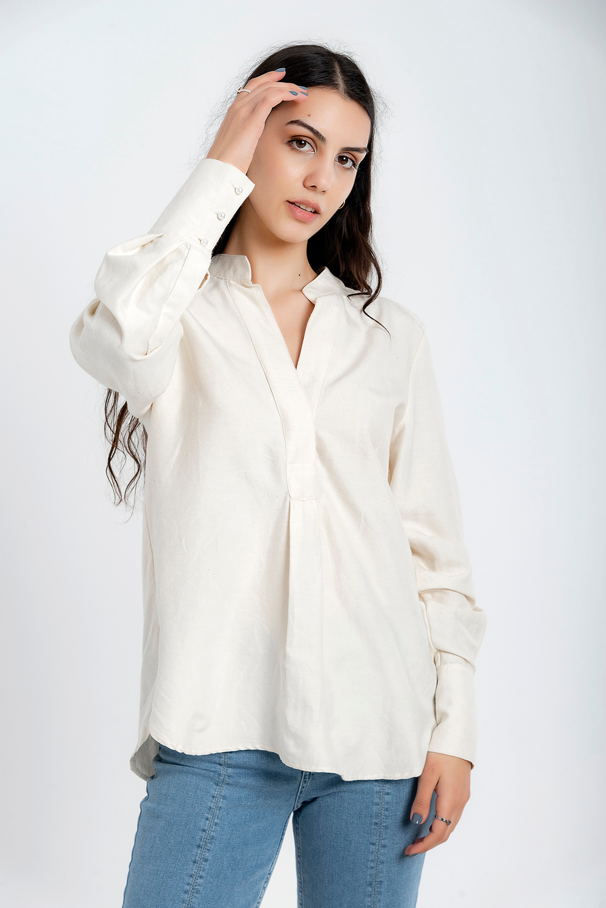 Little Pearl Silk Blouse