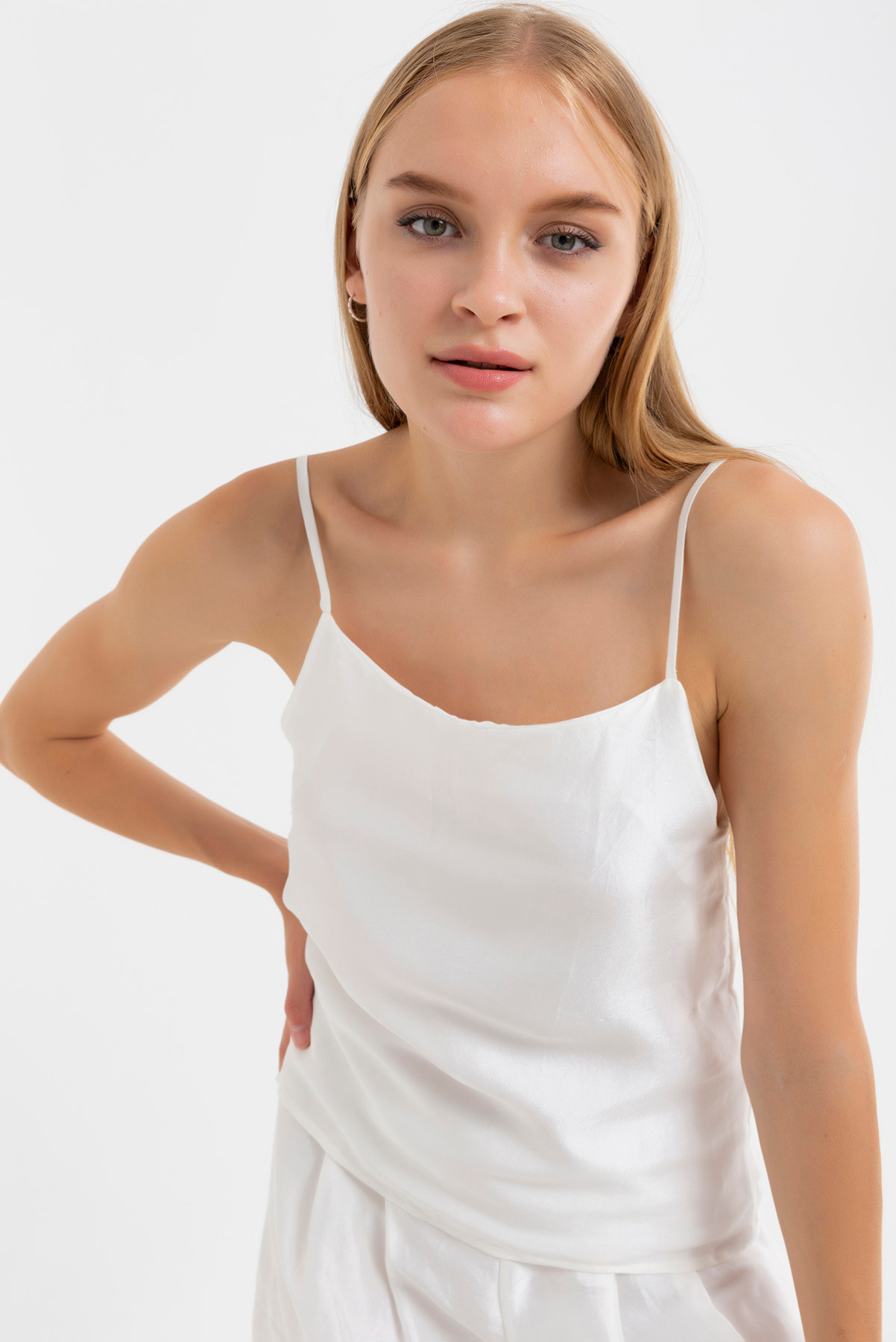 Essential White Silk Top