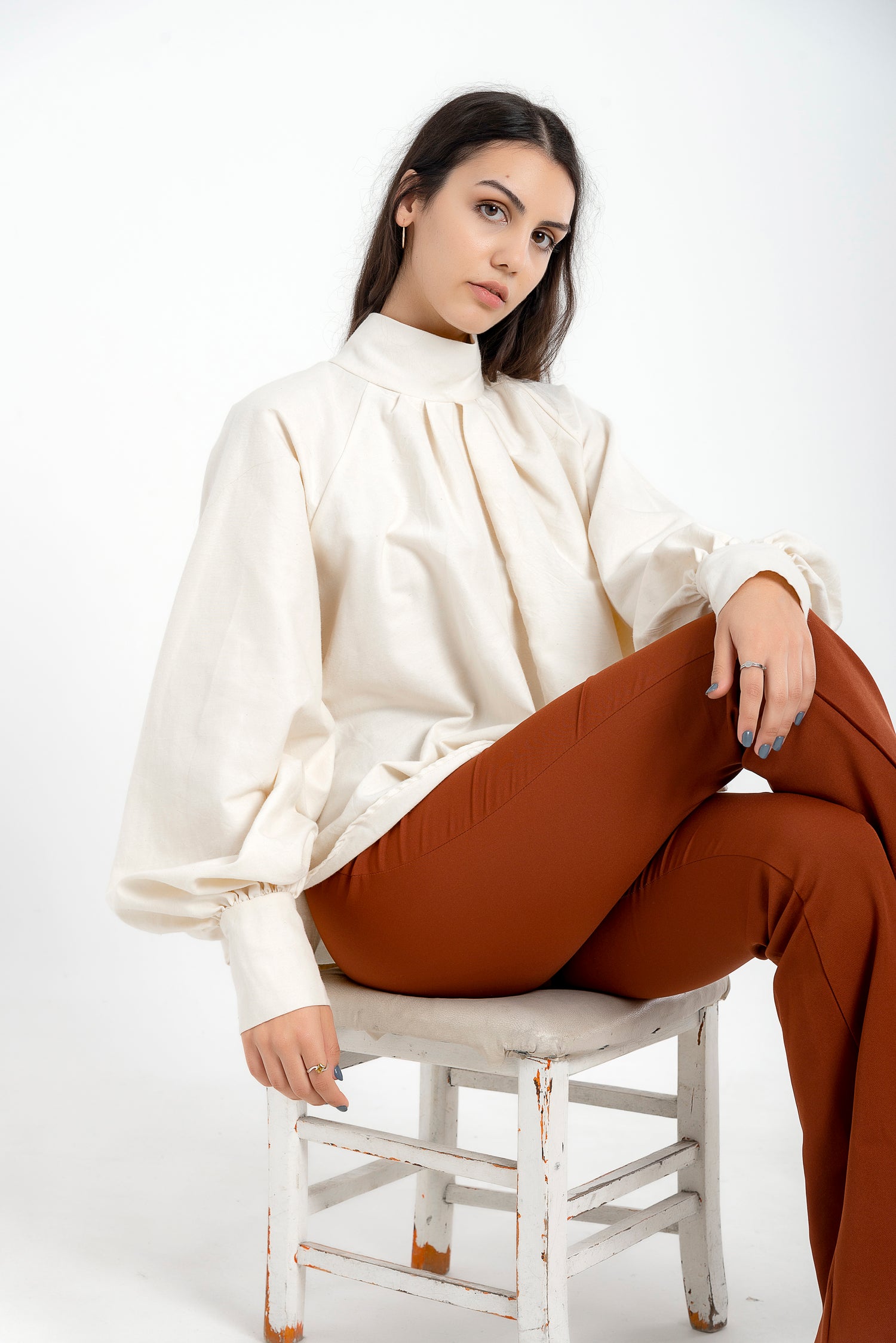 Vibrato Winter Silk Blouse