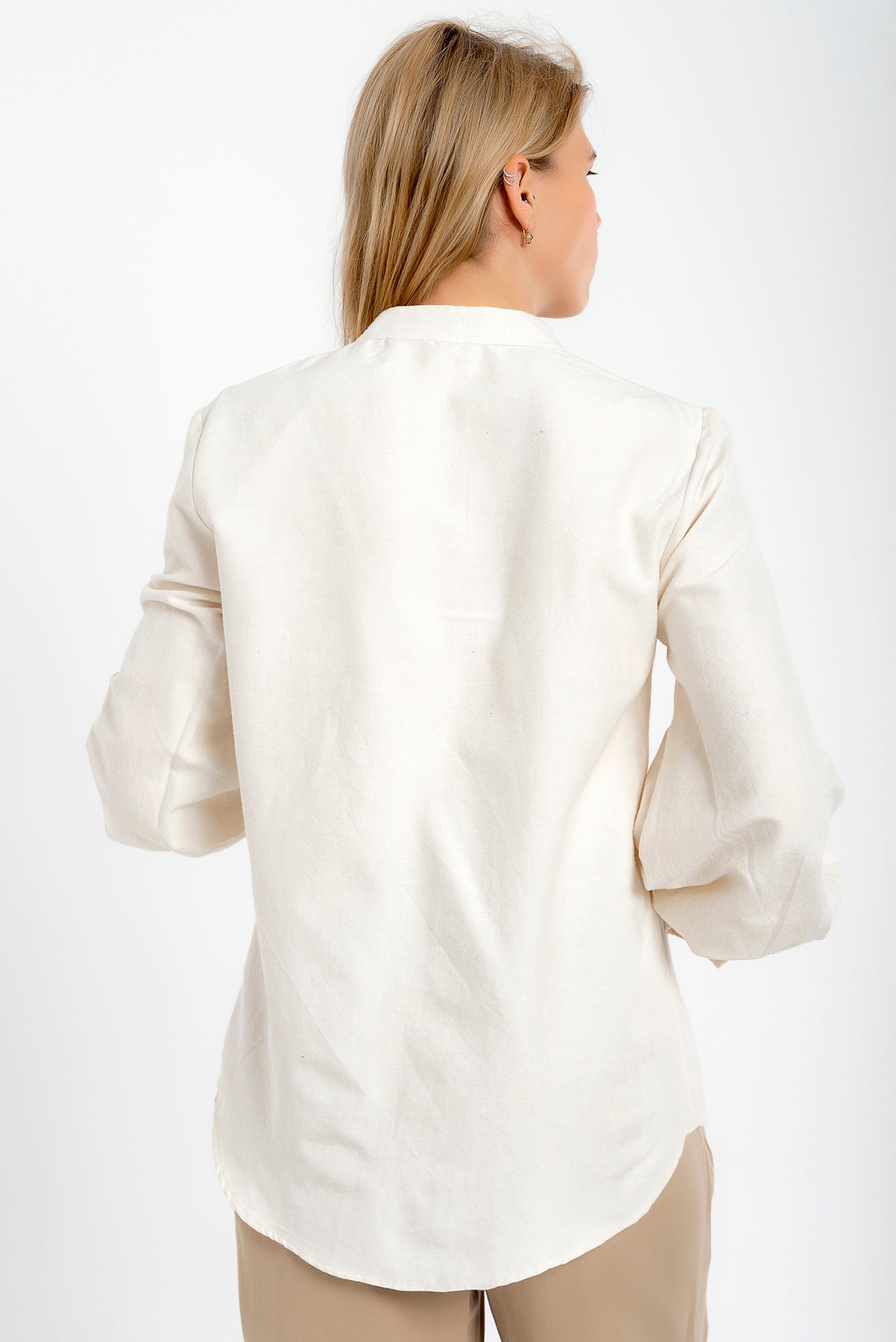 Gracious Sleeve Silk Blouse