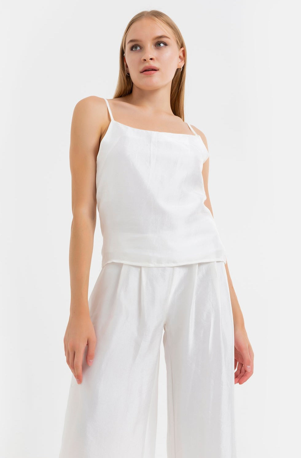 Essential White Silk Top