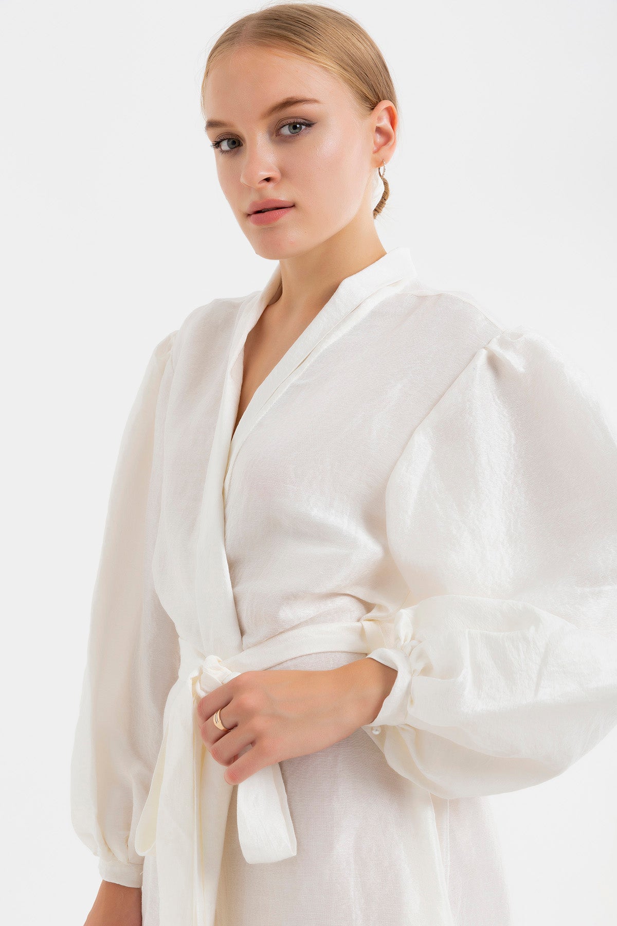 Pure Handwoven Silk White Robe