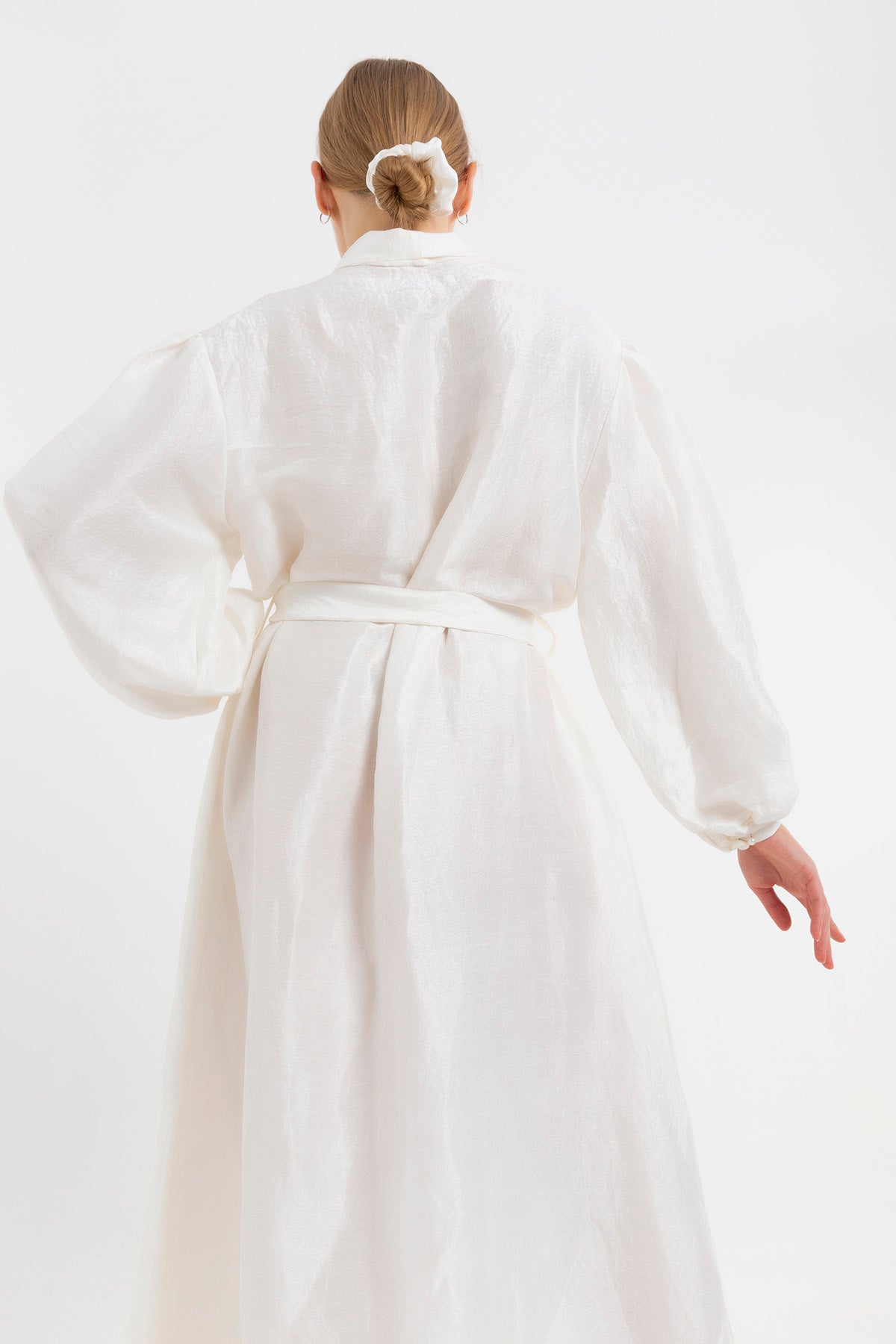 Pure Handwoven Silk White Robe