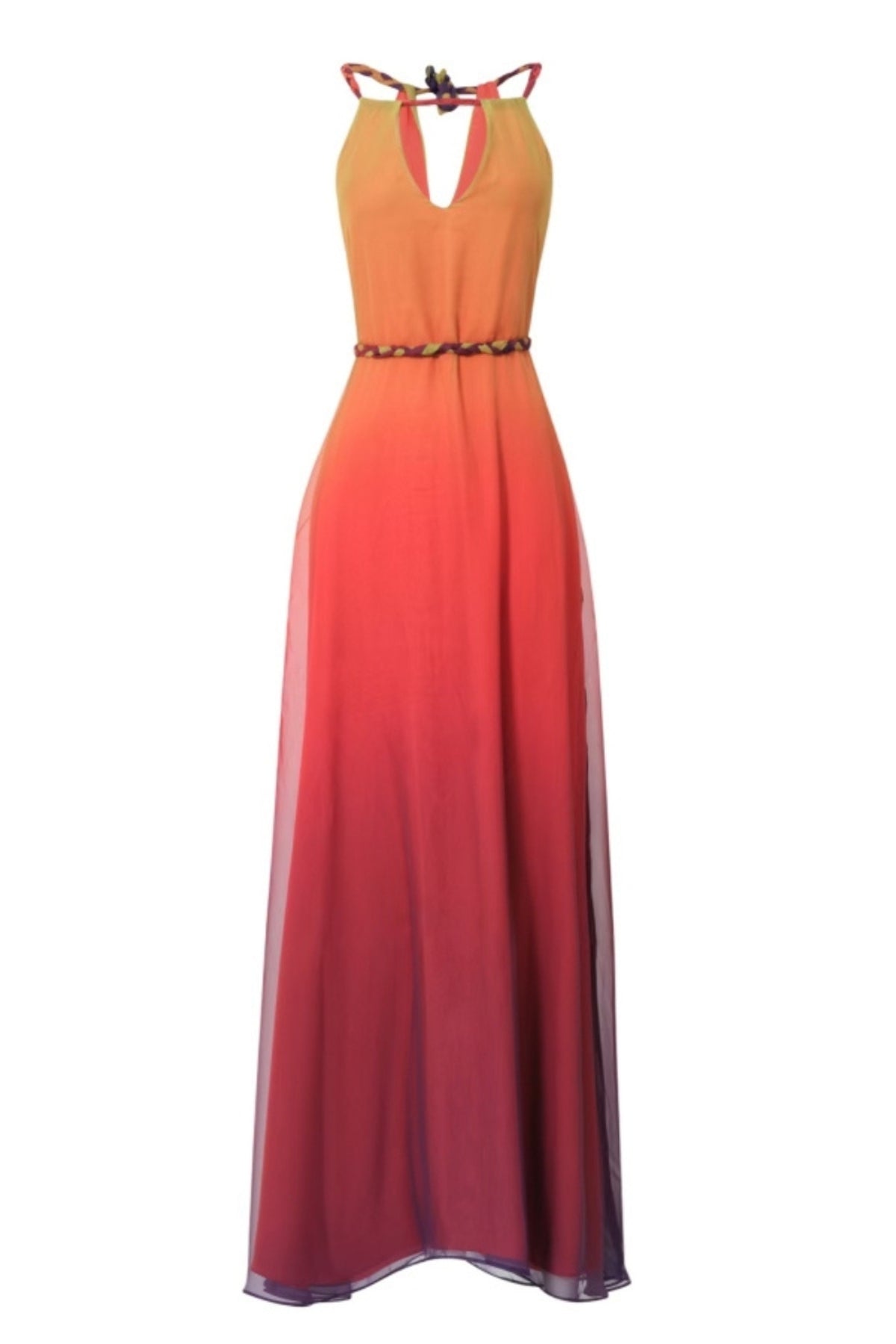 Sunset Dream Yellow & Orange Maxi Dress